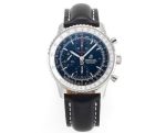 BLS Factory Breitling 43*15MM Stainless Steel Dark Blue Bracelet Dark Blue Wrist Watch